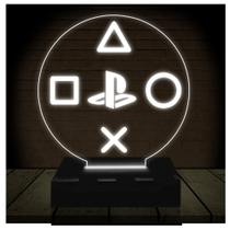 Luminária Led 3D PlayStation 5 Abajur