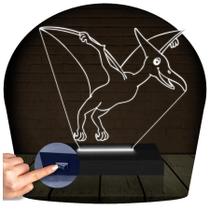 Luminária Led 3d Pterossauro Dinossauro Abajur - 3D Fantasy