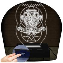 Luminária Led 3D Signo Aquário 1