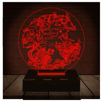 Luminária Led 3d Studio Ghibili Abajur