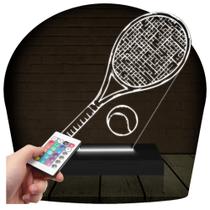 Luminária Led 3d Tenis Esporte Abajur 16 Cores + Controle