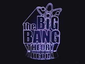 Luminária Led 3d The Big Bang Theory Bazinga Nerd Série Geek - Geeknario