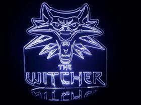 Luminária Led 3d The Witcher Geralt Of Rivia Wild Hunt