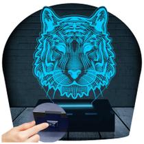 Luminária Led 3D Tigre1