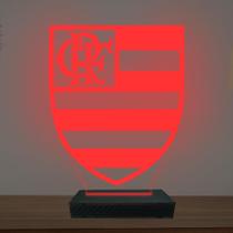 Luminária Led 3d Time Flamengo Futebol Abajur Luxo - Artelizando