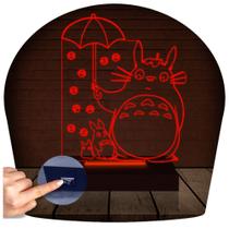 Luminária Led 3d Totoro Viagem de Chihiro Abajur - 3D Fantasy