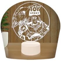 Luminária Led 3d Toy Story Buzz Woody Abajur Presente Criativo Decoração