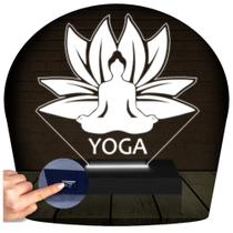 Luminária Led 3d Yoga Abajur