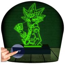 Luminária Led 3D Yu-Gi-Oh! Yugi Muto Abajur Presente Criativo Decoração
