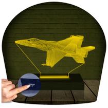 Luminária Led Abajur 3D Aviao Nave 2