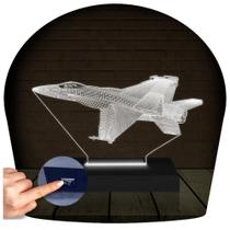 Luminária Led Abajur 3D Aviao Nave 2