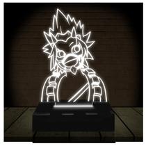 Luminária Led Abajur 3D Kirishima Boku No Hero