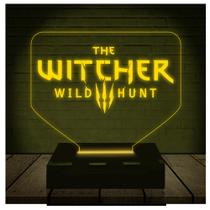 Luminária Led Abajur 3D Witcher