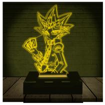 Luminária Led Abajur 3D Yu-Gi-Oh! Yugi Muto