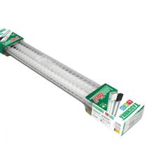 Luminaria Led Aletada Taschibra Tubular 2 X 09,9W Bivolt Branca 69Cm -01 Luminaria Led Aletada Taschibra Tubular 2 X 09,9W Bivolt Branca 69Cm -01