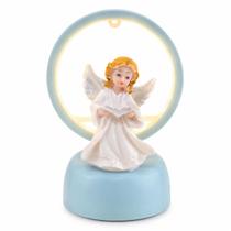 Luminária Led Anjo Da Guarda Resina Luz Decorativa 13cm Luminária Led Anjo Da Guarda Resina Luz Decorativa 13cm