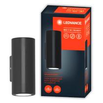Luminaria Led Aplique Dual Cylinder Preta 2X11w Ledvance
