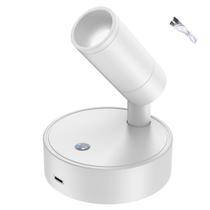 Luminaria LED Arandela 3 Tons USB Bateria Recarregavel Mesa Cabeceira Parede Sala Quarto Estudo Trabalho Leitura Luminaria LED Arandela 3 Tons USB Bateria Recarregavel Mesa Cabeceira Parede Sala Quarto Estudo Trabalho Leitura