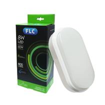 Luminária Led Arandela de Sobrepor Oval 8w Branco Frio