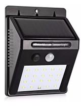 Luminária Led Arandela Solar 20 Leds Com Sensor De Presença Luminária Led Arandela Solar 20 Leds Com Sensor De Presença