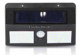 Luminária Led Arandela Solar 40 Leds 12w Sensor De Presença