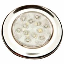 Luminária LED Arieltek Bicolor 12V Inox Branco/Azul