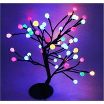 Luminária Led Arvore Cerejeira Bolinhas Coloridas 8 funções - Exbom