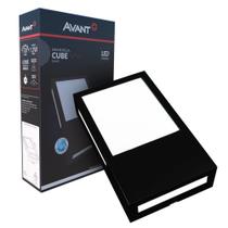 Luminária LED Avant Arandela Cube IP65 - 12W 6500K 720 Lumens Preto
