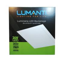 Luminária LED Backstage Embutir Quadrada