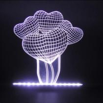 Luminaria LED - Baloes Coracao 3D