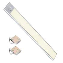 Luminária LED Barra Slim Luz Branca C/ Sensor de Movimento 40cm Luminária LED Barra Slim Luz Branca C/ Sensor de Movimento 40cm