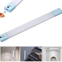 Luminária Led Barra Usb Recarregáveis Imã Sensor Presença 9w BRANCO FRIO para noite quarto cozinha armario corredor Luminária Led Barra Usb Recarregáveis Imã Sensor Presença 9w BRANCO FRIO para noite quarto cozinha armario corredor