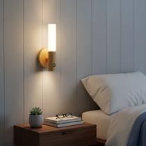 Luminária Led Bastão Sensor De Movimento Automática Arandela Luminária Led Bastão Sensor De Movimento Automática Arandela