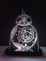 Luminária LED BB8 Star Wars