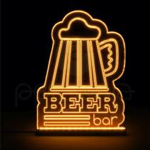 Luminaria LED - Beer Bar - Persona Acrilicos