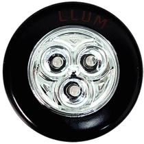 Luminária LED Button Llum 3 pilhas preta Bronzearte