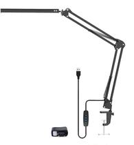 Luminária LED c/Braço/Pedestal Articulado p/ Mesa/Escrivaninha Leitura/Desenho, Quarto, Escritório