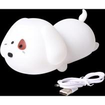 Luminária LED Cachorrinho Silicone Touch Sem Fio Recarregável - 5 Cores