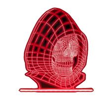 Luminaria LED - Caveira com Gorro 3D