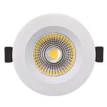 Luminária Led Cob Redondo 7w Luz-dia (amarelada)