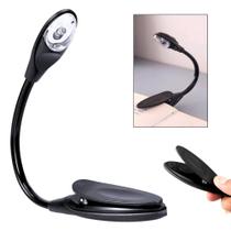 Luminária Led Com Clip Flexível Para Leitura Abajur De Livro