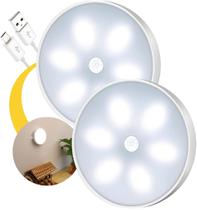 Luminária LED com Sensor de Movimento Luz Branca, USB, Fixação Magnética e Adesiva, Ideal para Corredores, Armários e Quartos Luminária LED com Sensor de Movimento Luz Branca, USB, Fixação Magnética e Adesiva, Ideal para Corredores, Armários e Quartos