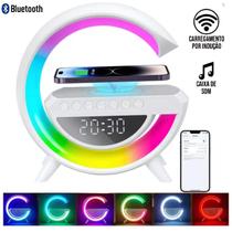 Luminária LED Compacta com Bluetooth e Iluminação Ajustável