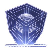 Luminaria LED - Cubo Esfera 3D