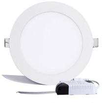 Luminaria led de embutir redonda bivolt 18w 6500k elgin