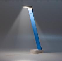 Luminária Led De Mesa 4w Azul 4500K Branco Neutro Iluminação Decoração Escritório