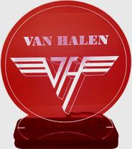 Luminária Led de Mesa Acrílico Banda Van Halen