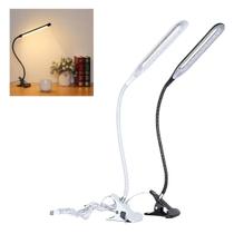 Luminária LED de Mesa com Presilha Alimentação USB Branca