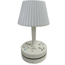 Luminária LED de Mesa Minimen MM-T131 com 3 Modos de Luz e 3 Portas USB Recarregável