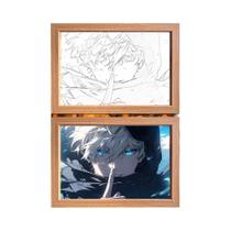 Luminária LED De Personagem De Anime Satoru Gojo Com Três Cores, Quadro De Foto, Lâmpada De Luz Da